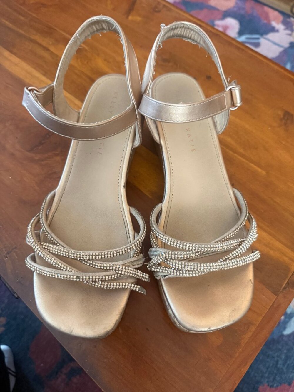 Kelly & Katie Gemma Wedge Sandal  Girls Size 5